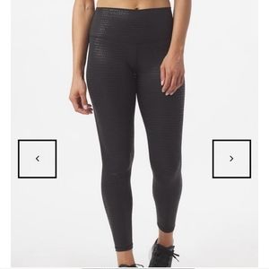 GLYDER Black High Power Gloss Leggings - XL